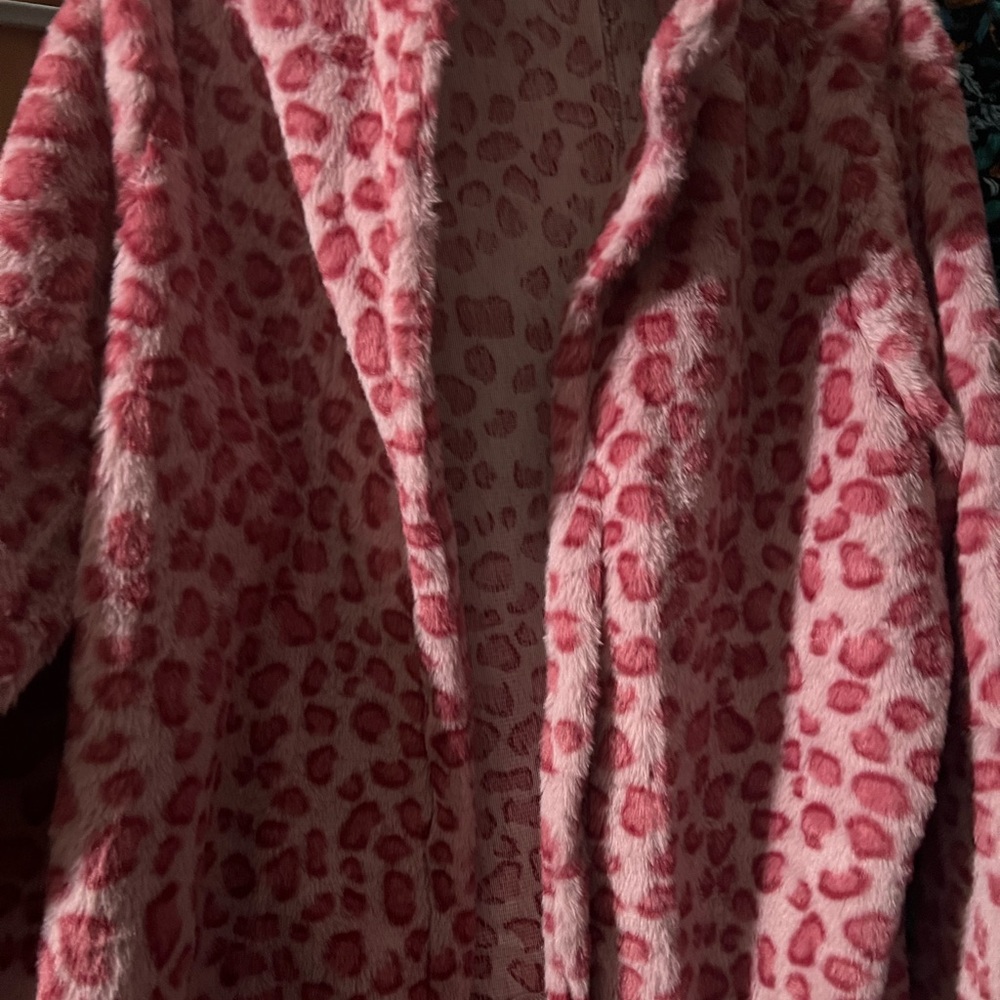Leopard Print Faux Fur Coat